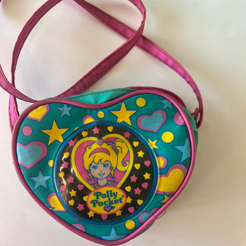 Polly Pocket Heart-Shaped Kids Purse.
